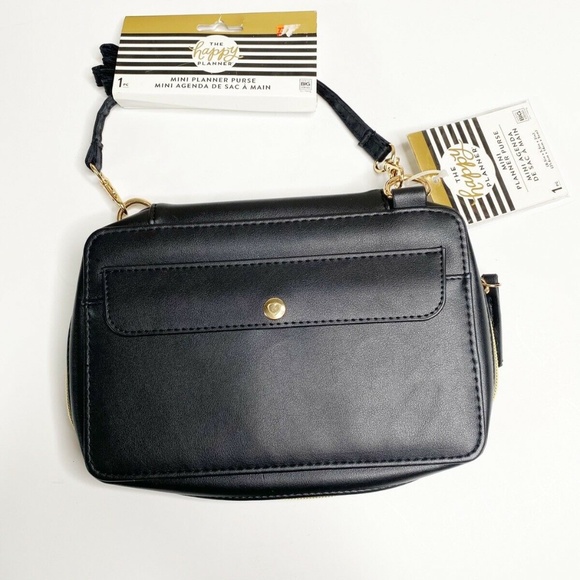 The Happy Planner Handbags - Mini Happy Planner Black Crossbody Planner Holder Wallet Purse